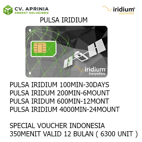 Jual Pulsa Telepon Satelit Iridium
